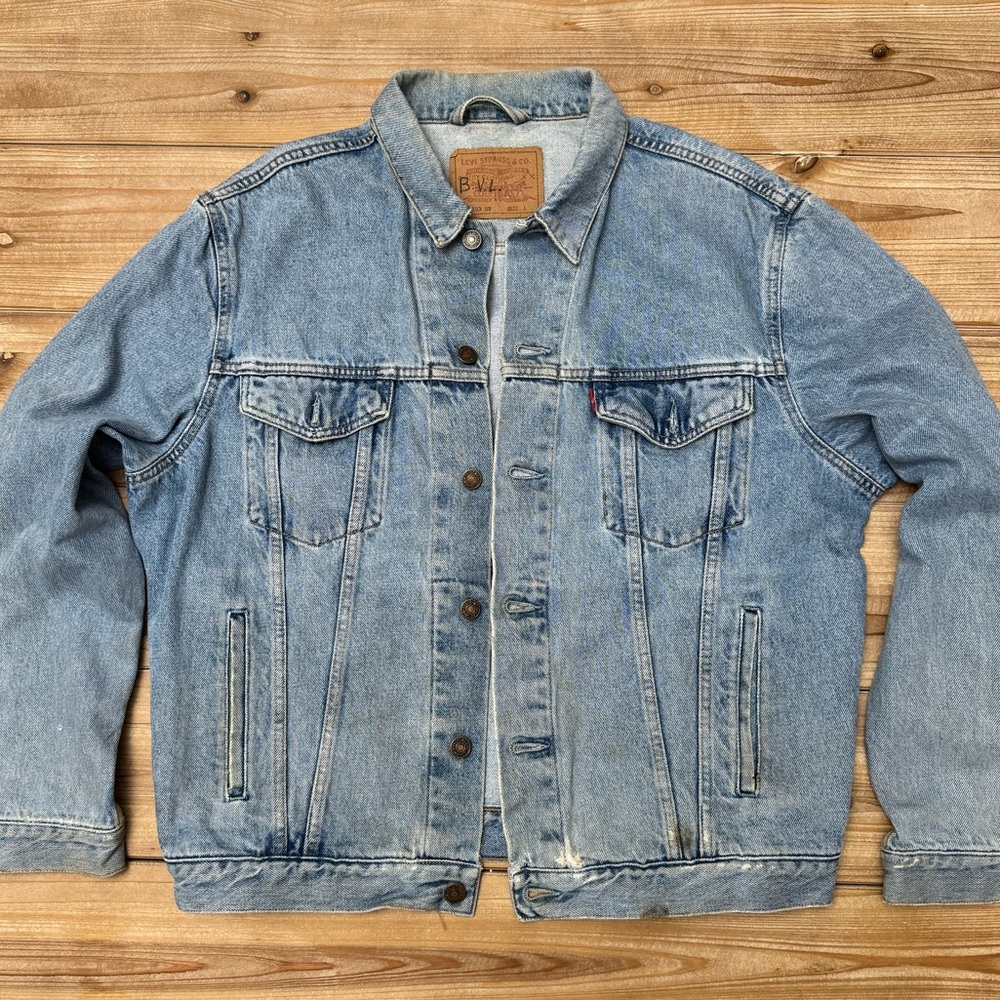 Levi's Men's Vintage Light Blue Denim Jacket | Size L